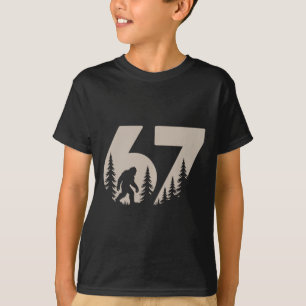 67 Lustige Six Seven Meme Bigfoot Gen Alpha Slang T-Shirt