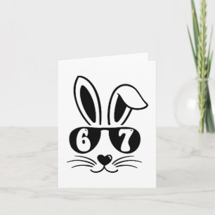67 Lustige Six Seven Meme Kaninchen Bunny Sonnenbr Karte