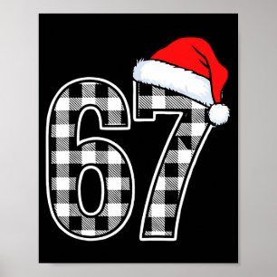67 Lustige Weihnachten Kariert Kinder Xmas 6 7 Poster