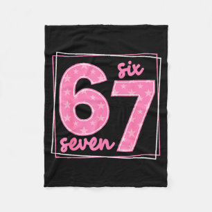 67 Lustige Zahl 67 Geburtstags-Meme Fleecedecke