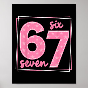 67 Lustige Zahl 67 Geburtstags-Meme  Poster