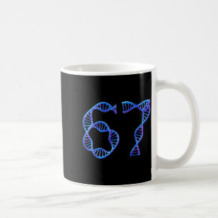 67 Lustige Zahl Meme DNA-Replikation Molekularbio Kaffeetasse