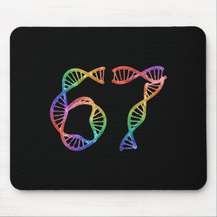 67 Lustige Zahl Meme DNA-Replikation Molekularbio Mousepad