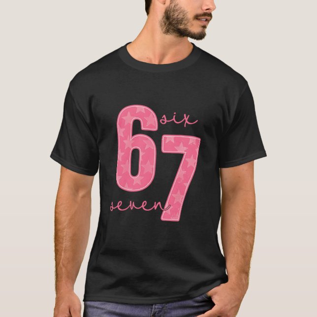 67 lustiges Meme  T-Shirt (Vorderseite)