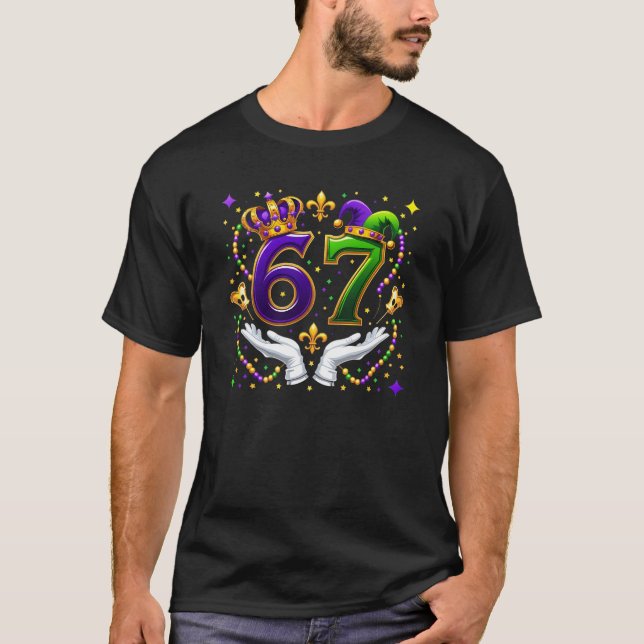 67 Mardi Gras Crew Carnival T-Shirt (Vorderseite)