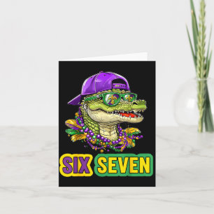 67 Mardigator Alligator Mardi Gras Six Seven Lusti Karte