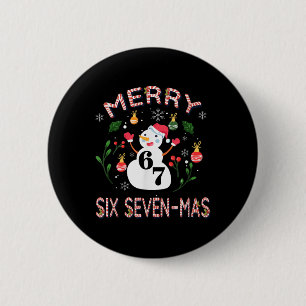 67 Mas Meme Candy Cane Six Seven Kinder Männer Fra Button