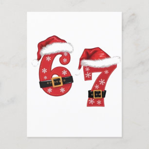 67 Mason Let's Get Sandy Weihnachten 67 Meme Funny Ankündigungspostkarte
