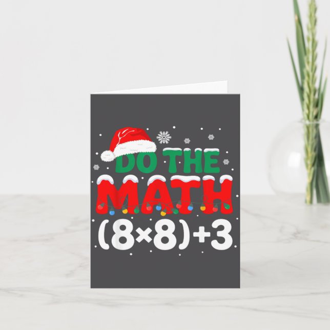 67 Math Do Teacher Humor Lovers Karte (Vorderseite)