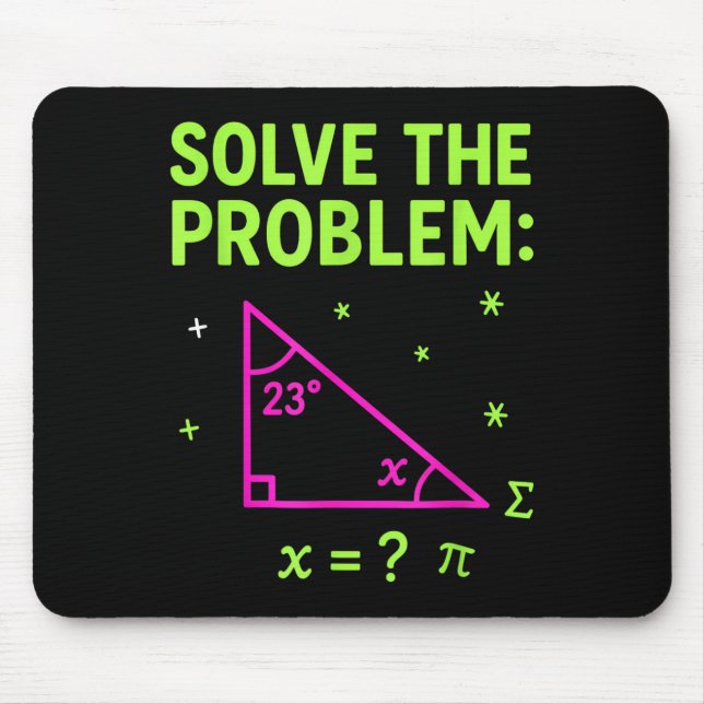 67 Math Meme Solve The Problem Funny Teachers Stud Mousepad (Vorne)