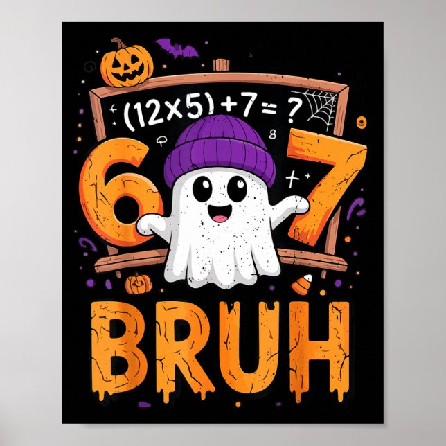 67 Math Teacher Halloween Costume Mathematics Math Poster (Vorne)