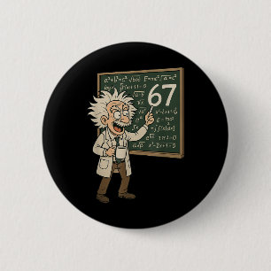 67 Mathe-Meme Lustiger Professor Genie Tafel Button