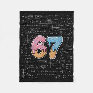 67 Mathelehrer Mathematik 67. Zahl Eiscreme Fleecedecke