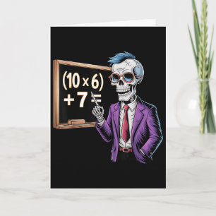 67 Mathelehrer Meme Brainrot Sechs Sieben Hallowee Karte