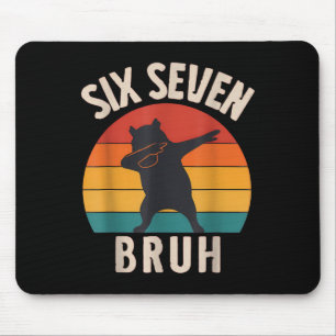 67 Meme 6 7 Dabbing Capyra Six Seven Bruh Lustiger Mousepad
