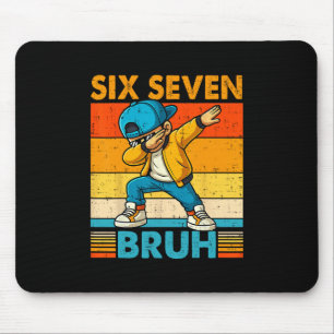 67 Meme 6 7 Dabbing Jungen Six Seven Bruh Kinder G Mousepad