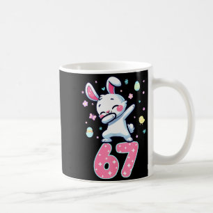 67 Meme 6 7 Hase Dabbing Sechs Sieben Ostertag Jun Kaffeetasse