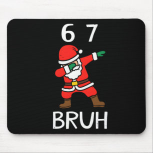 67 Meme 6 7 Lustiger Weihnachten Dabbing Santa Sec Mousepad
