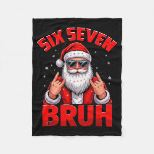 67 Meme 6 7 Lustiger Weihnachten Santa Rock On Six Fleecedecke