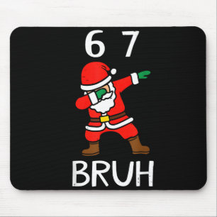 67 Meme 6 7 Lustiges Weihnachten Dabbing Santa Sec Mousepad