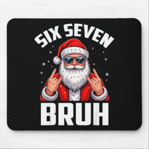 67 Meme 6 7 Lustiges Weihnachten Santa Rock On Six Mousepad