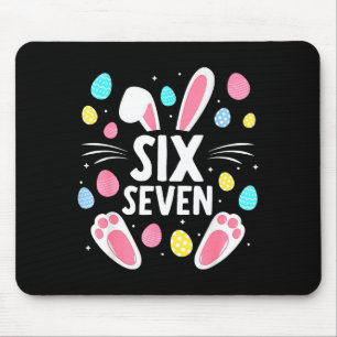 67 Meme 6 7 Sechs Sieben Osterhase Kinder Jungen M Mousepad