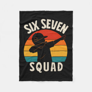 67 Meme 6 7 Zahlen Dabbing Six Seven Squad Lustig  Fleecedecke