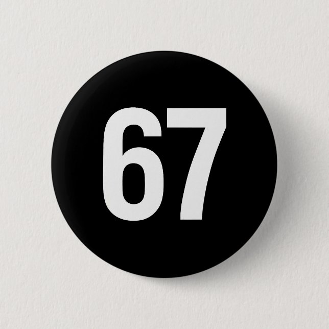 67 Meme Alpha Gen-z Aura Energy Style  Button (Vorderseite)