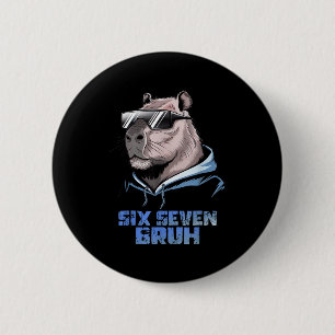 67 Meme Capybara Lustig Sechs Sieben Bruh Capybara Button