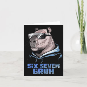 67 Meme Capybara Lustig Sechs Sieben Bruh Capybara Karte