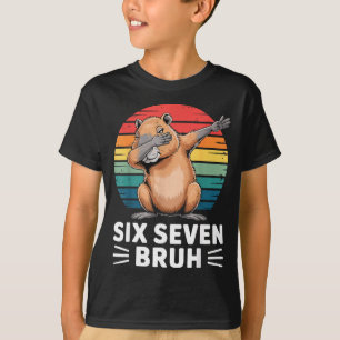 67 Meme Capybara Lustig Six Seven Bruh Humor Für K T-Shirt