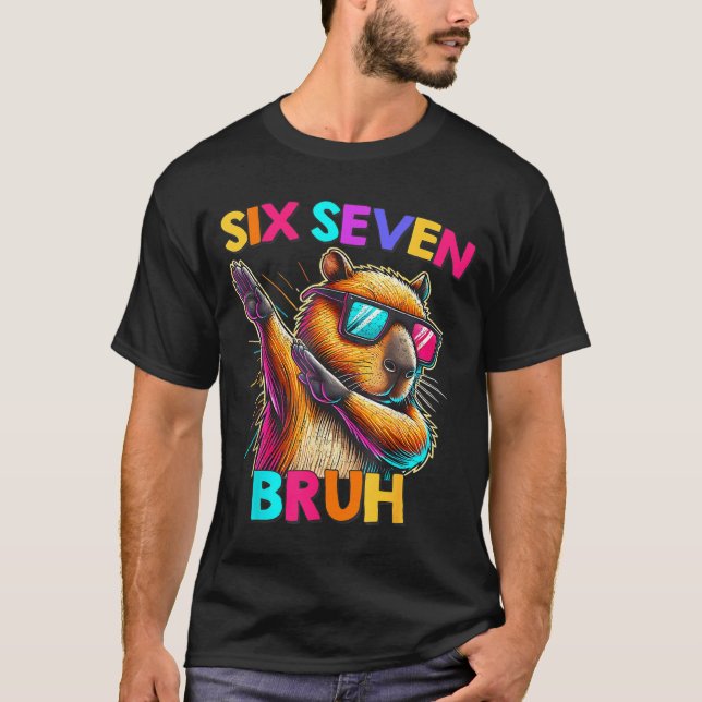 67 Meme Capybara Six Seven Bruh Capybara Kids Boys T-Shirt (Vorderseite)
