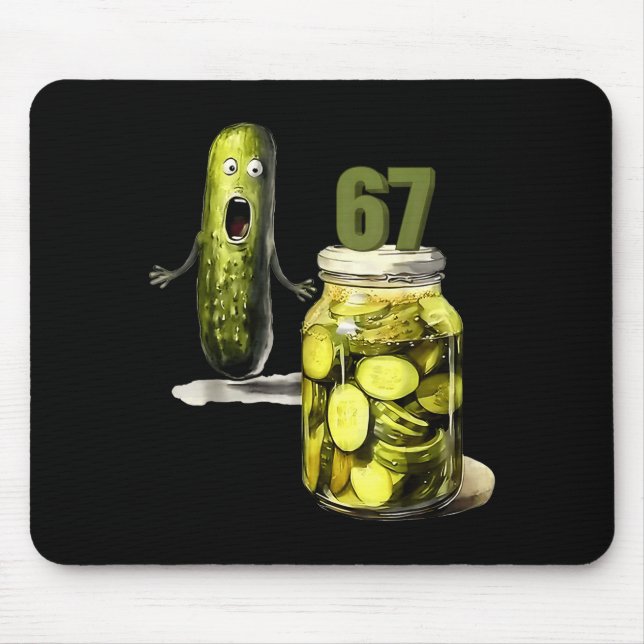 67 Meme Ckle Surprise A Jar Of Sliced Ckles Cuber  Mousepad (Vorne)