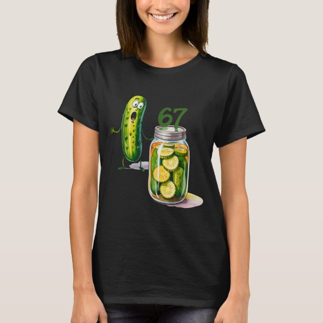 67 Meme Ckle Surprise A Jar Of Sliced Ckles Cuber  T-Shirt (Vorderseite)