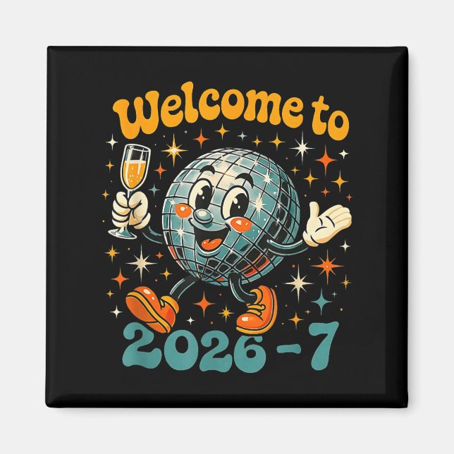 67 Meme Countdown Happy New Year Funny Drip Number Magnet (Vorne)