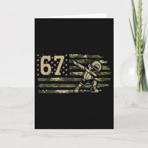 67 Meme Dabbing Junge Camo USA Amerikanische Flagg Karte