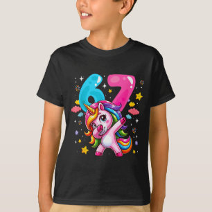 67 Meme Einhorn für Mädchen Sechs Sieben Meme Brai T-Shirt