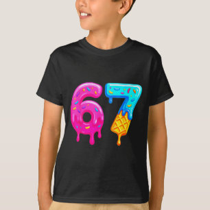 67 Meme Eis Drip Lustig Six Seven Gen Alpha S T-Shirt