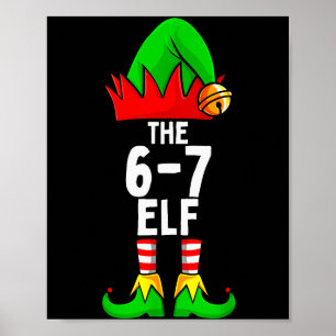67 Meme-Elfen-Weihnachten passende Familie 6-7 Bra Poster