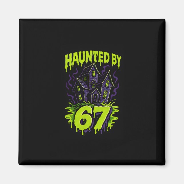 67 Meme-Eltern Halloween-Kostüm Brain Rot 6-7 Si Magnet (Vorne)