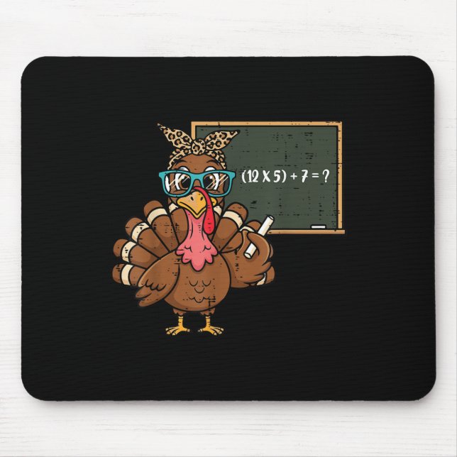 67 Meme Erntedankfest Truthahn Lustig 6 7 Lehrer M Mousepad (Vorne)