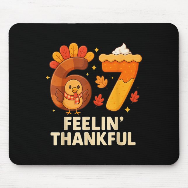 67 Meme Erntedankfest Truthahn Tag Lustiger Feiert Mousepad (Vorne)
