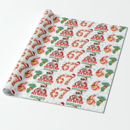 67 Meme Funny Santa Christmas Gift Wrap For Teen Geschenkpapier