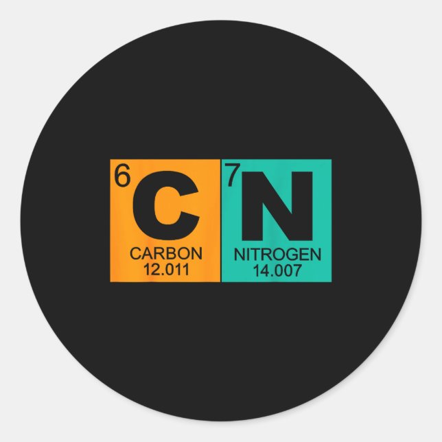 67 Meme Funny Science Teacher Periodic Table Retro Runder Aufkleber (Vorderseite)
