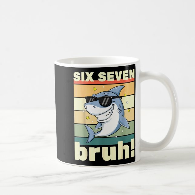 67 Meme Funny Six Seven Bruh 6-7 Meme Kids Boys Gi Kaffeetasse (Rechts)