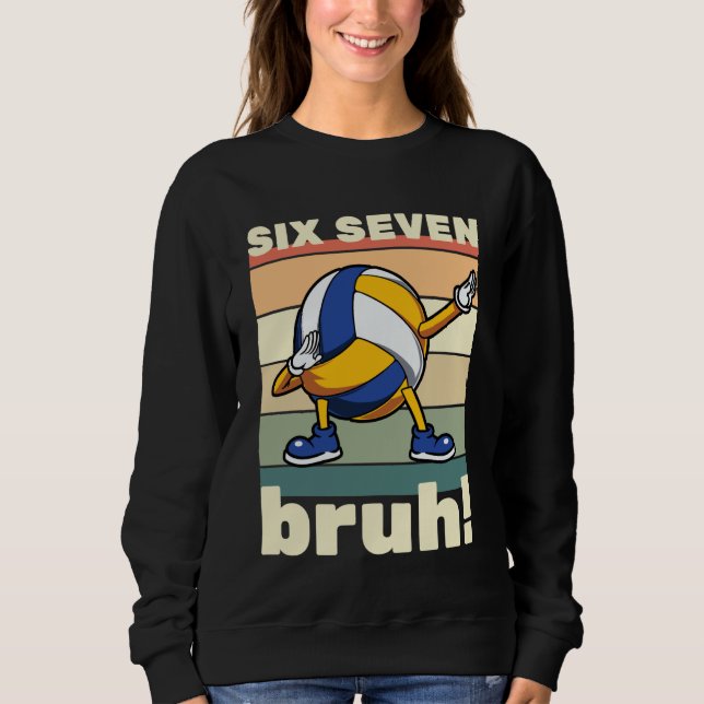 67 Meme Funny Six Seven Bruh Kids Boys Girls Dab V Sweatshirt (Vorderseite)