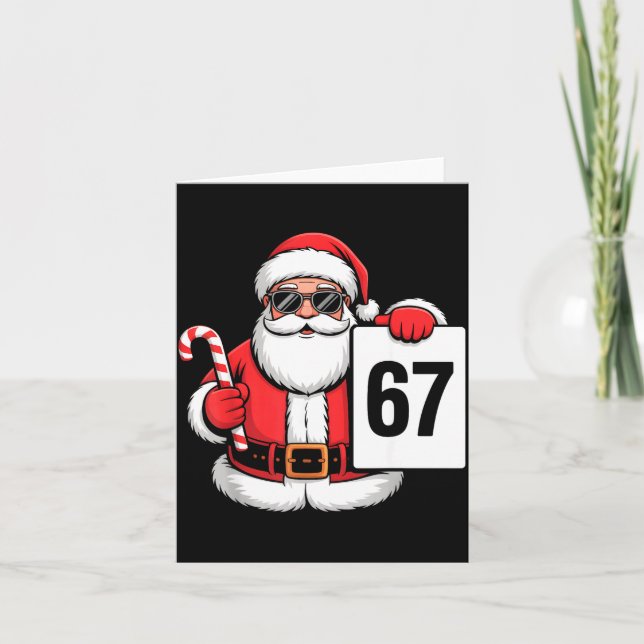 67 Meme Funny Six Seven Christmas For Men Women Ki Karte (Vorderseite)