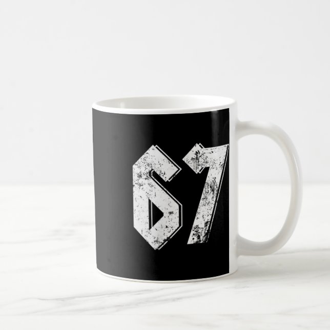 67 Meme Funny Six Seven Meme 6 7  Kaffeetasse (Rechts)