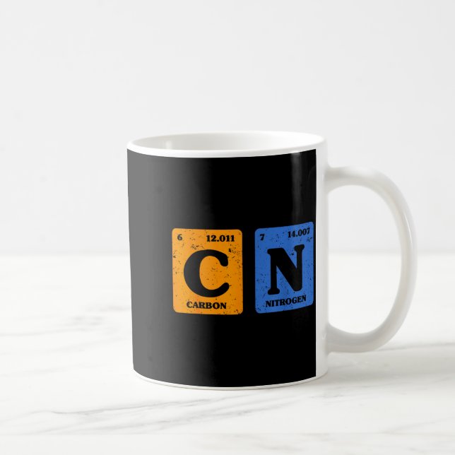 67 Meme Funny Teacher Science Periodic Table Retro Kaffeetasse (Rechts)