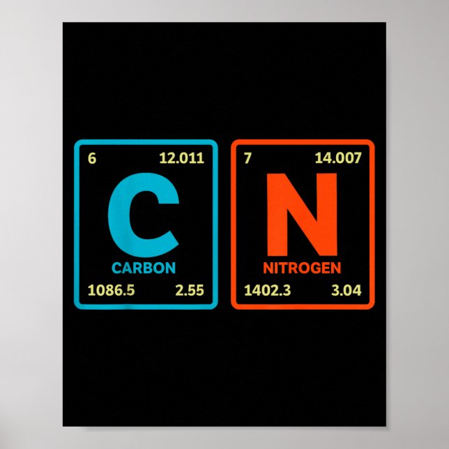 67 Meme Funny Teacher Science Periodic Table Retro Poster (Vorne)